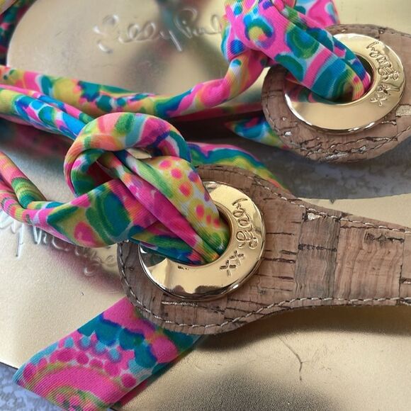 Lilly Pulitzer harbor wrap sandals - Picture 8 of 11